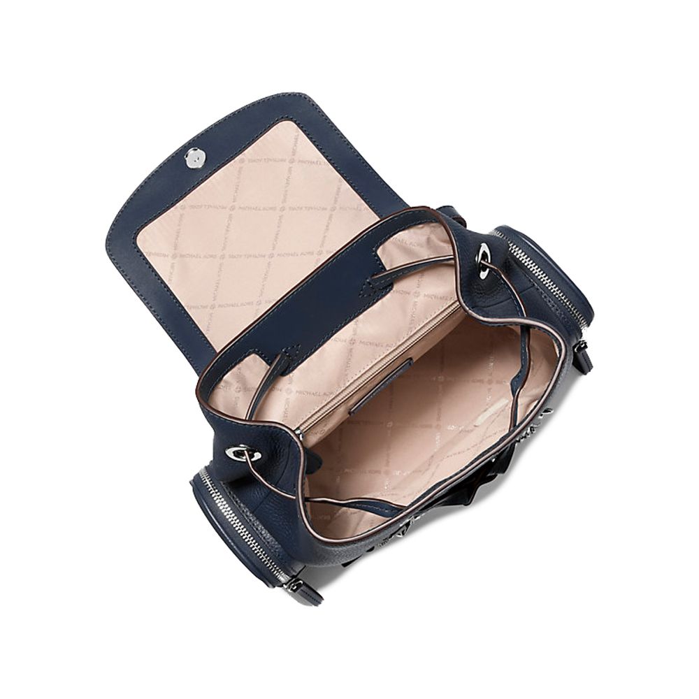 Michael Kors Blue Fur Backpack