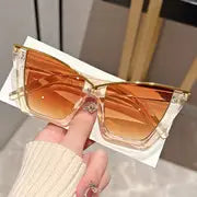 WOMEN CREAM VINTAGE CAT EYE SUNGLASSES
