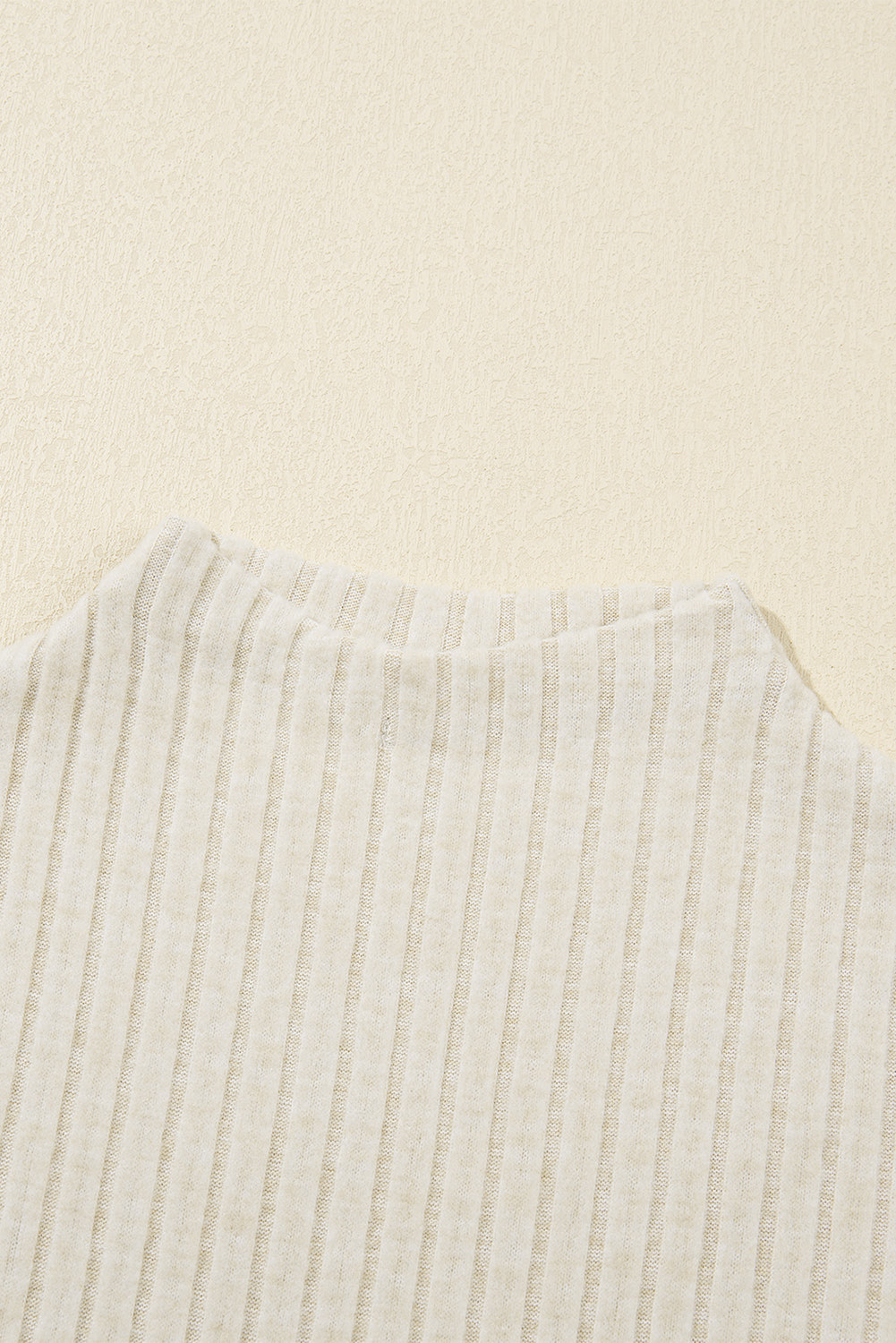 SHEWIN WOMEN APRICOT RIBBED KNIT MOCK NECK TANK TOP