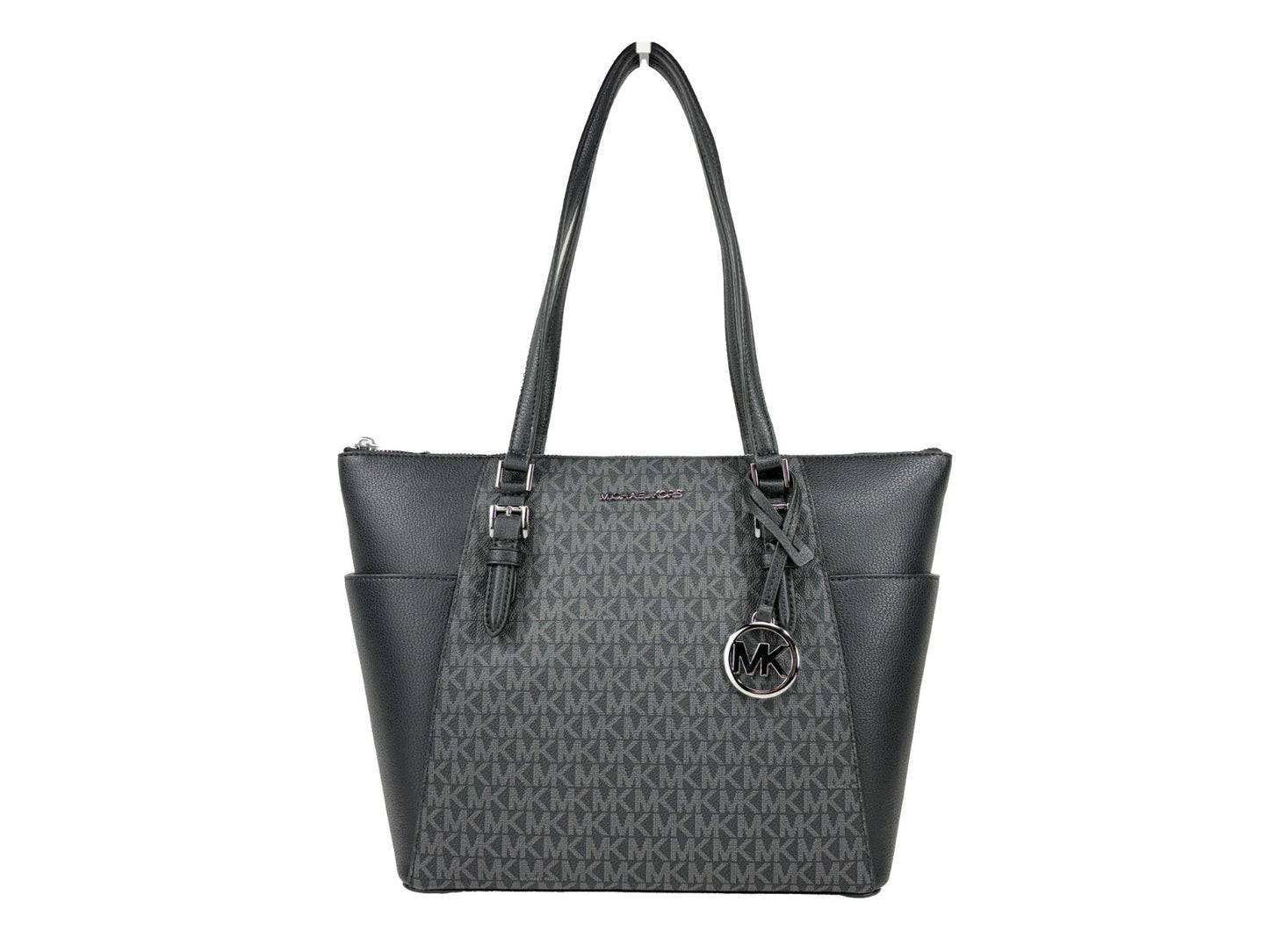 Michael Kors Charlotte Leather Top Zip Tote Bag