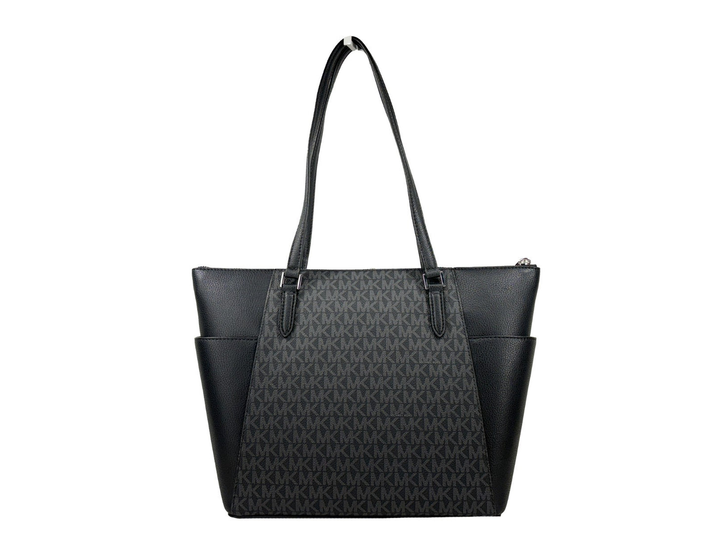 Michael Kors Charlotte Leather Top Zip Tote Bag