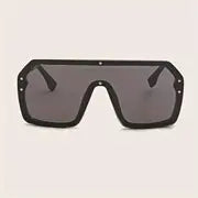 MEN BLACK STREET STYLE FULL RIM SUNGLASSES