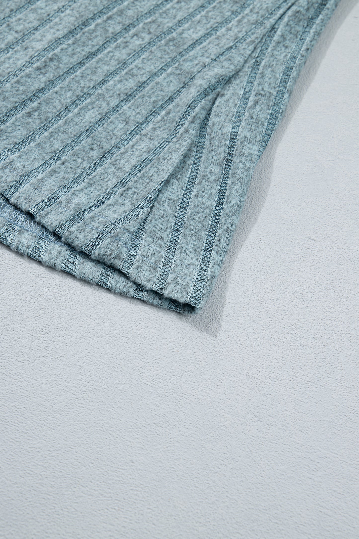 Sky Blue Slim Ribbed Mineral Wash Tank Top